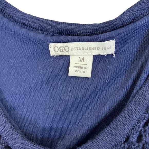 Cato Crochet Maxi Dress Retro 70s Boho Beach Dress Colorblock Striped Sz M - Picture 10 of 16